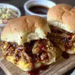 easy slow cooker pulled pork sliders - featured image