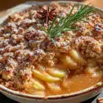Easy spiced pear & ginger crisp recipe - featured image