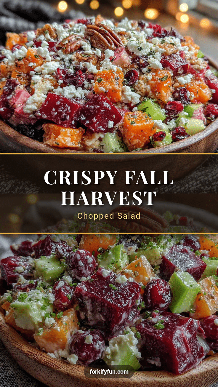 fall harvest chopped salad with maple vinaigrette recipe
