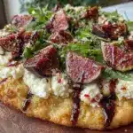 fig and goat cheese flatbread - featured image