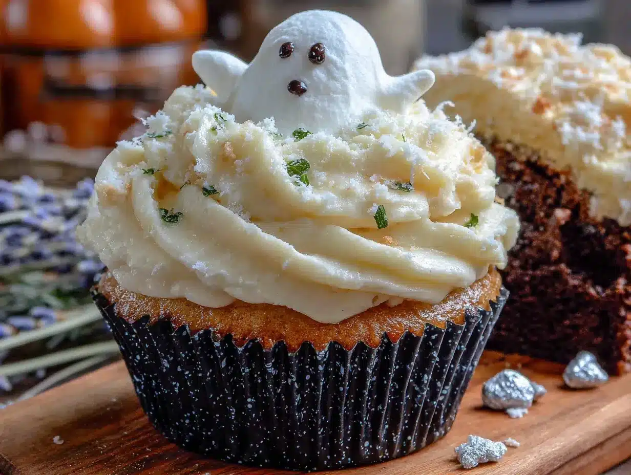ghost cupcakes preparation steps