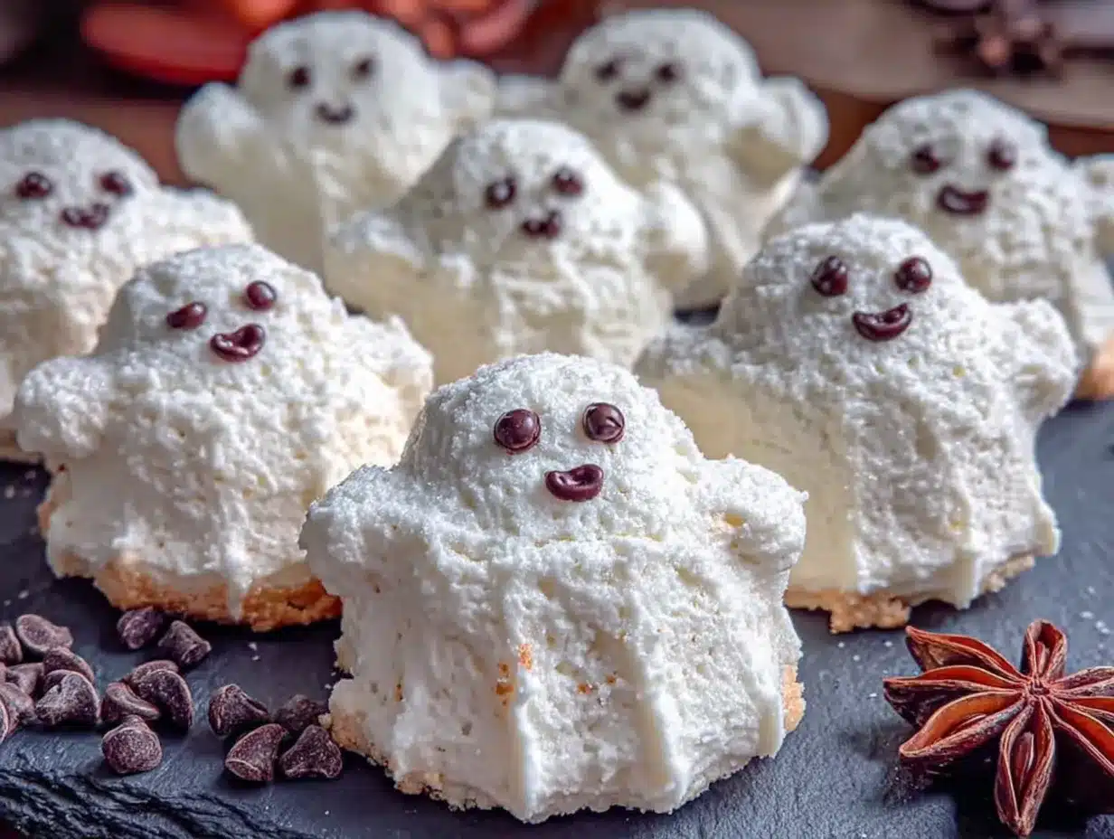 ghost meringue cookies preparation steps