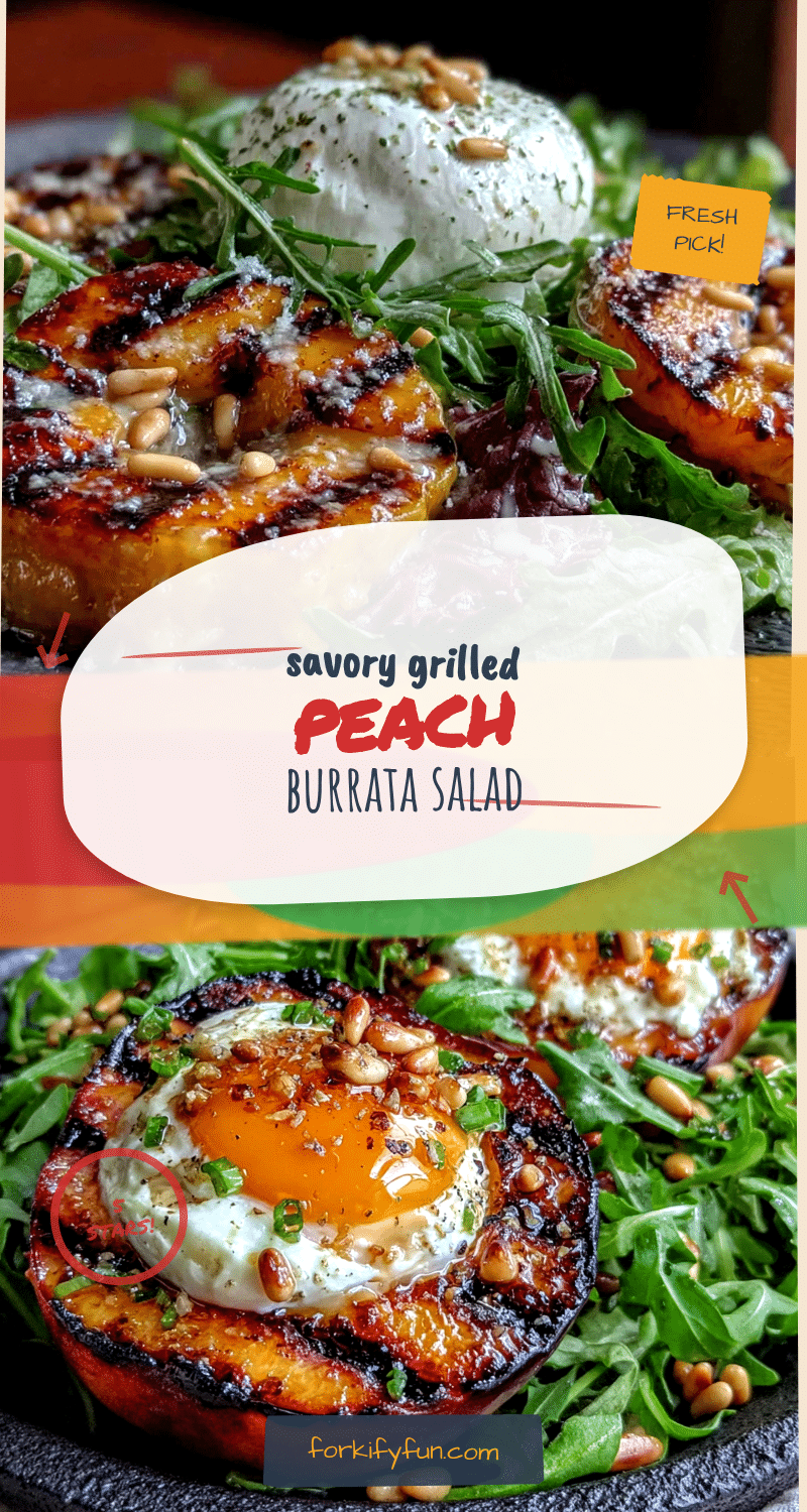 grilled peach burrata salad recipe