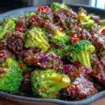 ground beef and broccoli skillet - featured image