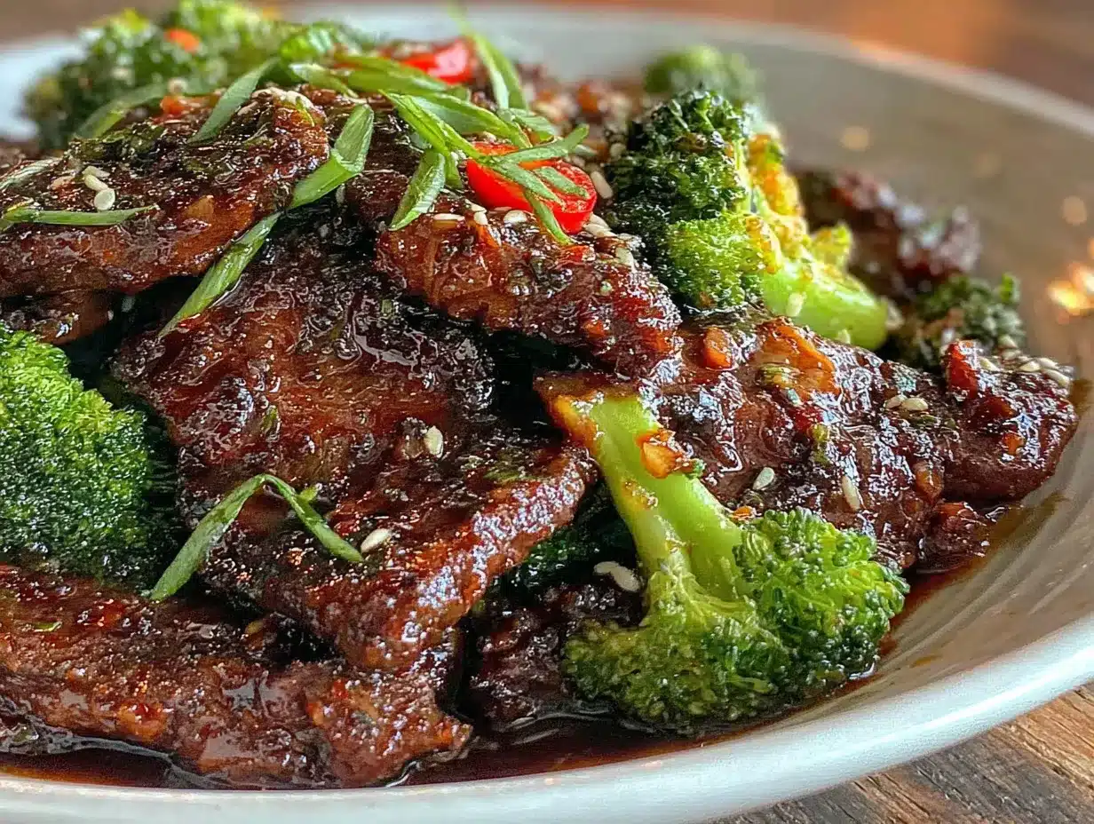 ground beef and broccoli skillet preparation steps