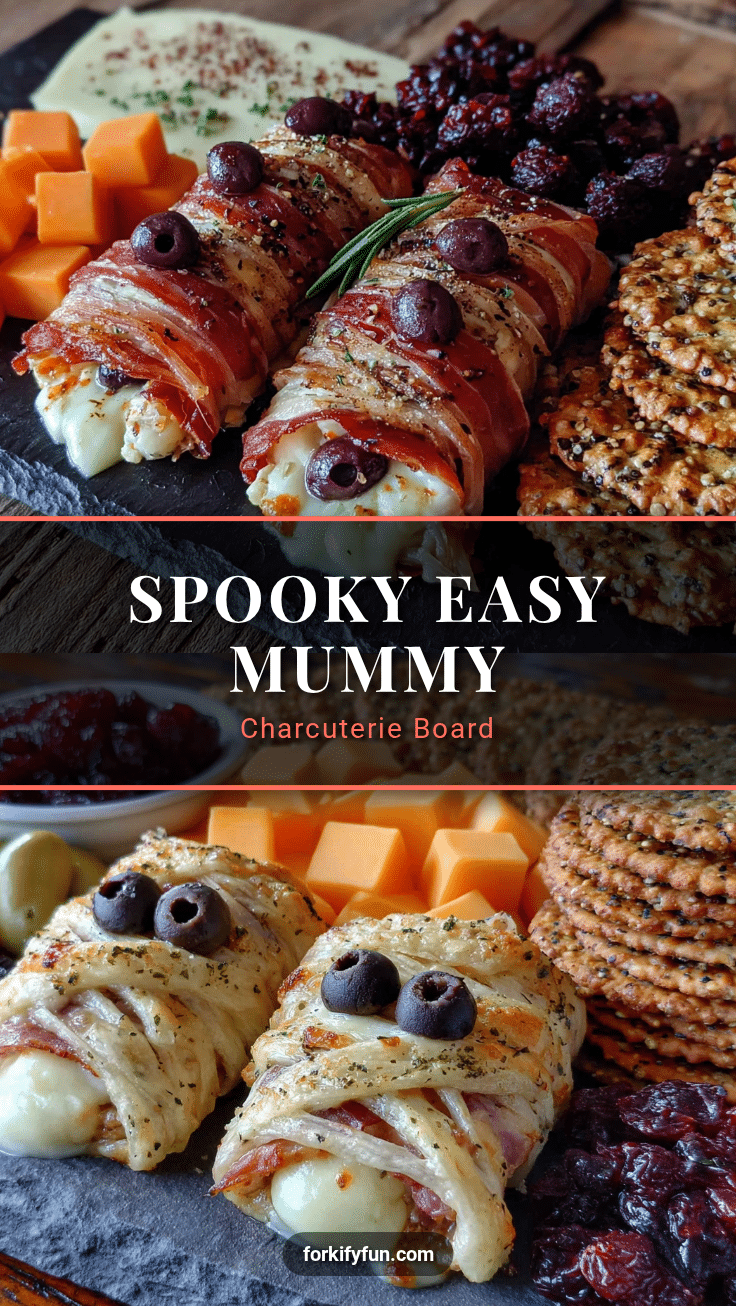 Halloween Mummy Charcuterie Board recipe