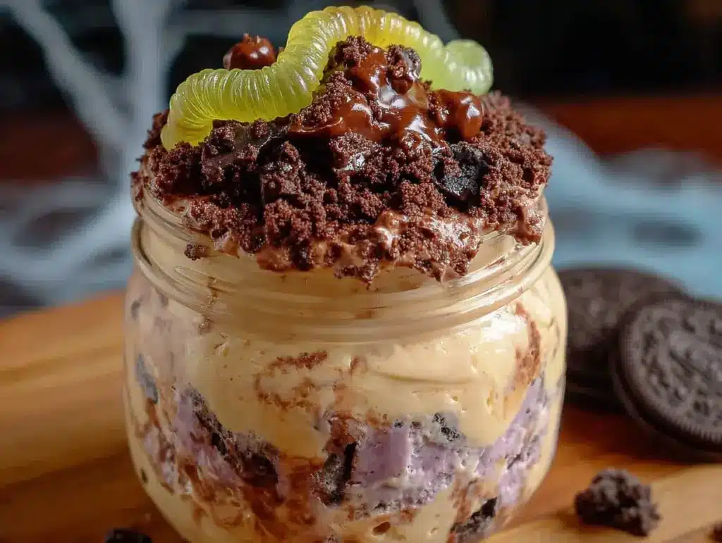halloween oreo dirt cups - featured image