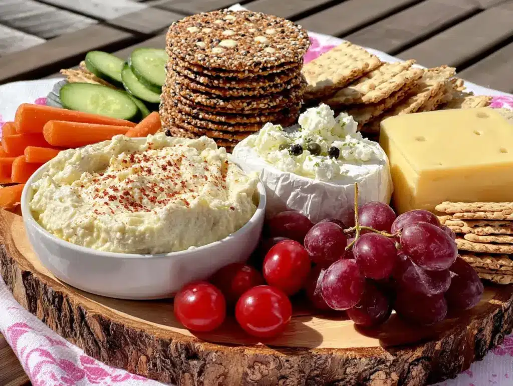 healthy after-school snack board for kids - featured image
