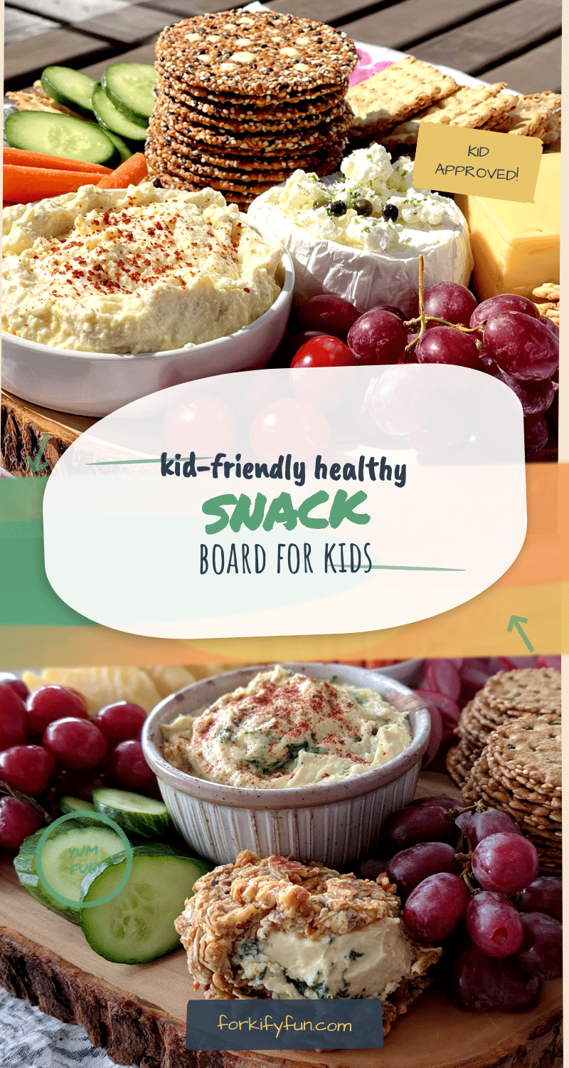 healthy after-school snack board for kids recipe