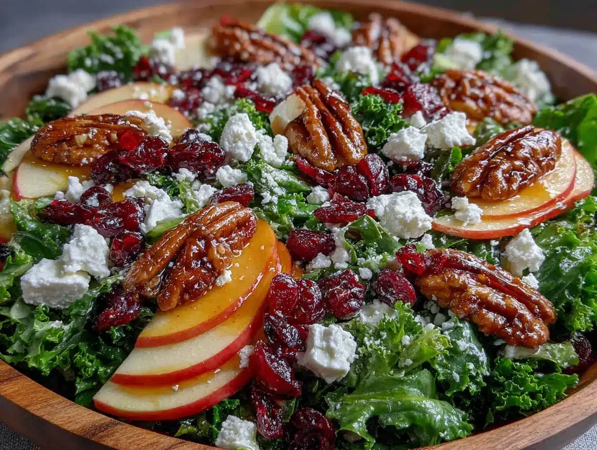 healthy fall harvest salad preparation steps