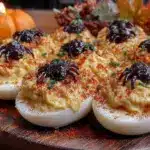 healthy Halloween deviled eggs - featured image