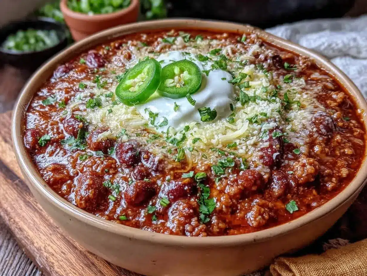 healthy turkey chili preparation steps