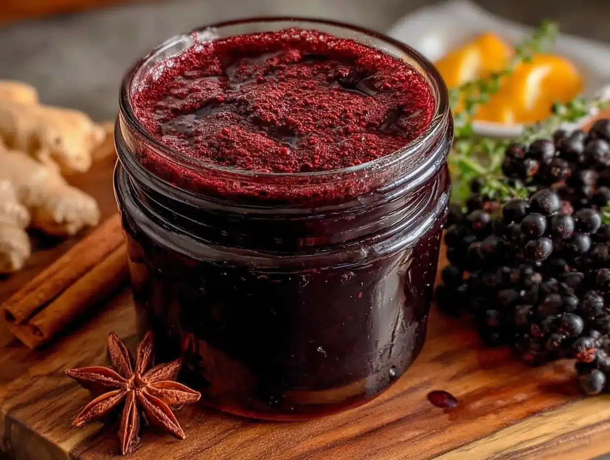 homemade elderberry syrup preparation steps