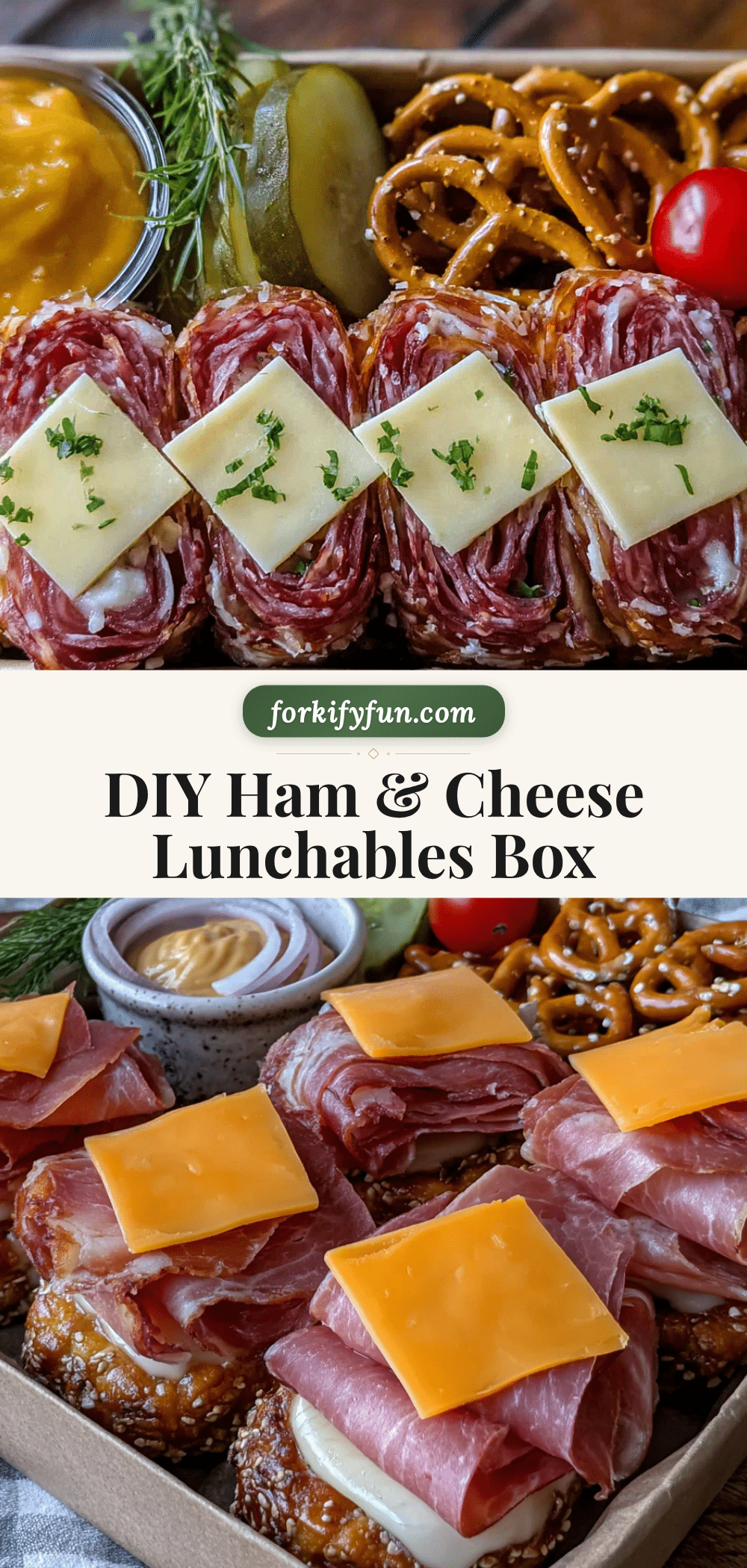 homemade ham and cheese cracker lunchables recipe