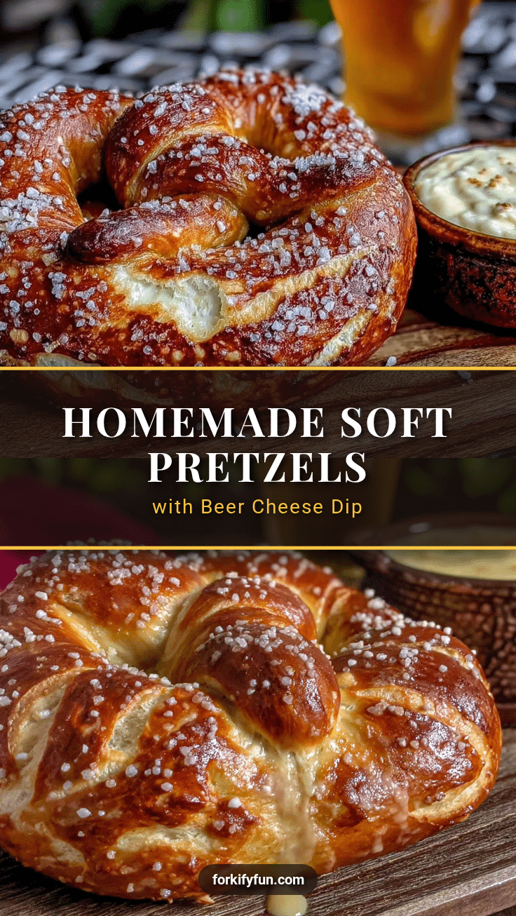 homemade soft pretzels with easy beer cheese dip recipe