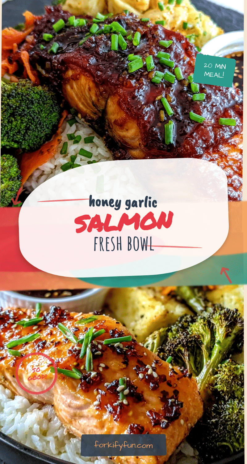 honey garlic salmon bowl recipe