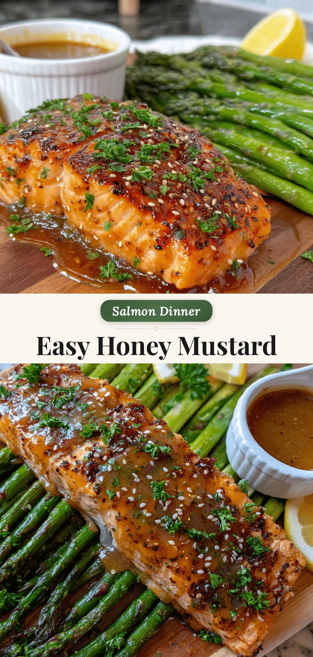 honey mustard salmon with asparagus recipe