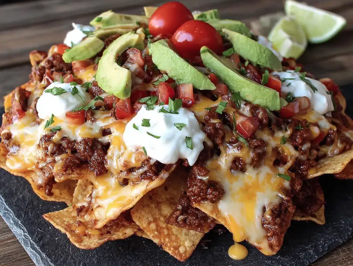 loaded football nachos preparation steps
