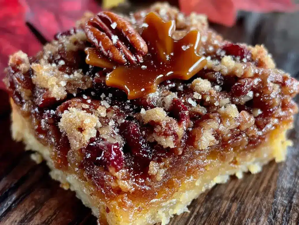 maple pumpkin dump cake with pecan crumble - featured image