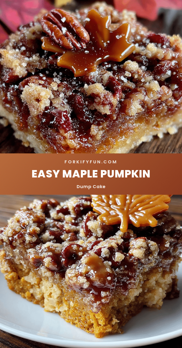 maple pumpkin dump cake with pecan crumble recipe