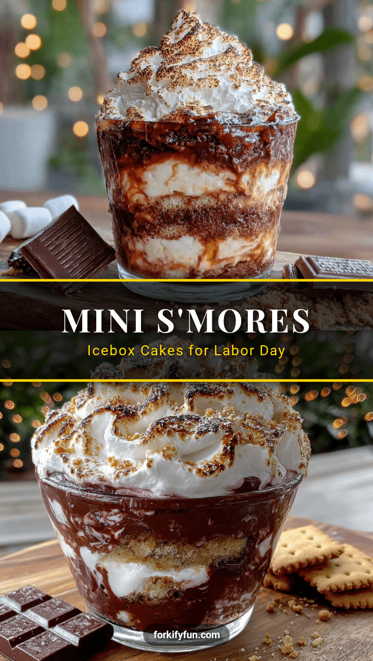 mini smores icebox cakes recipe