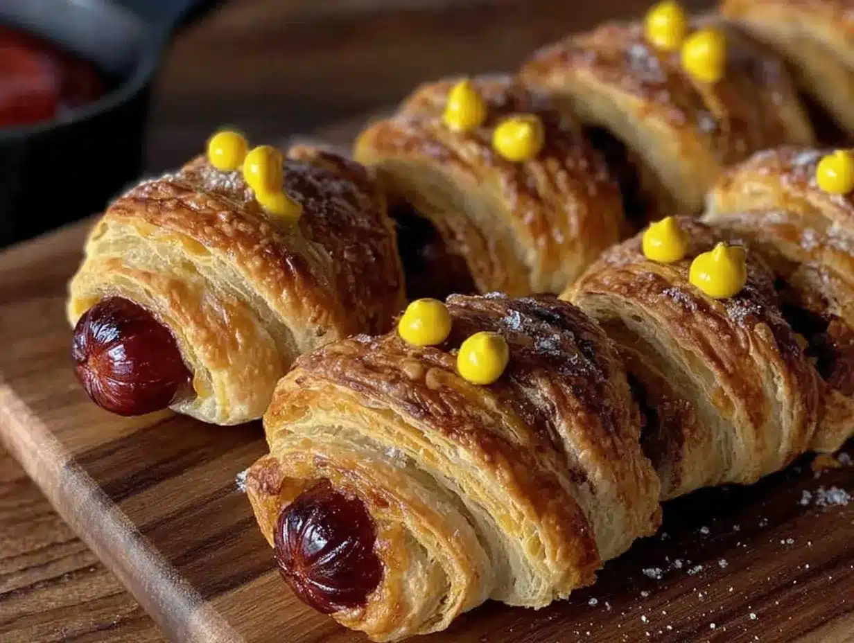 mummy hot dogs preparation steps