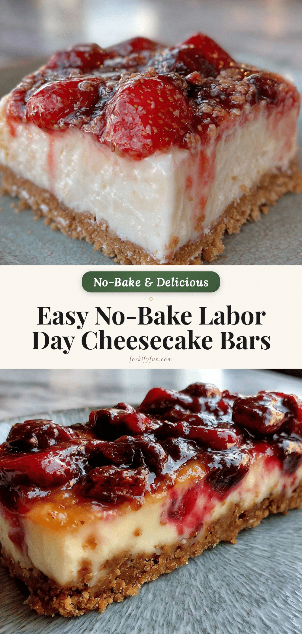 no-bake cheesecake bars recipe