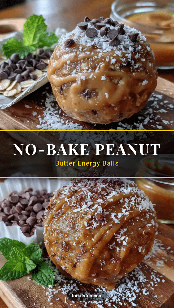 no-bake peanut butter energy balls recipe