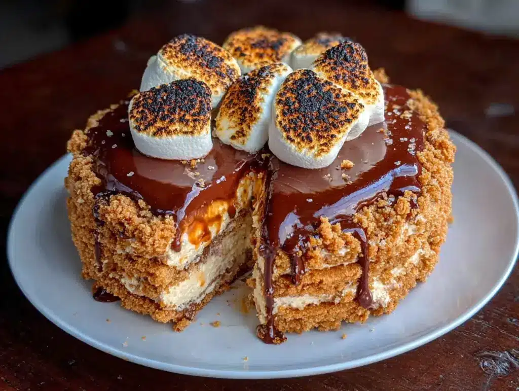 no-bake smores icebox cake - featured image