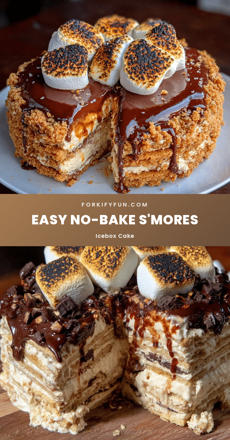 no-bake smores icebox cake recipe