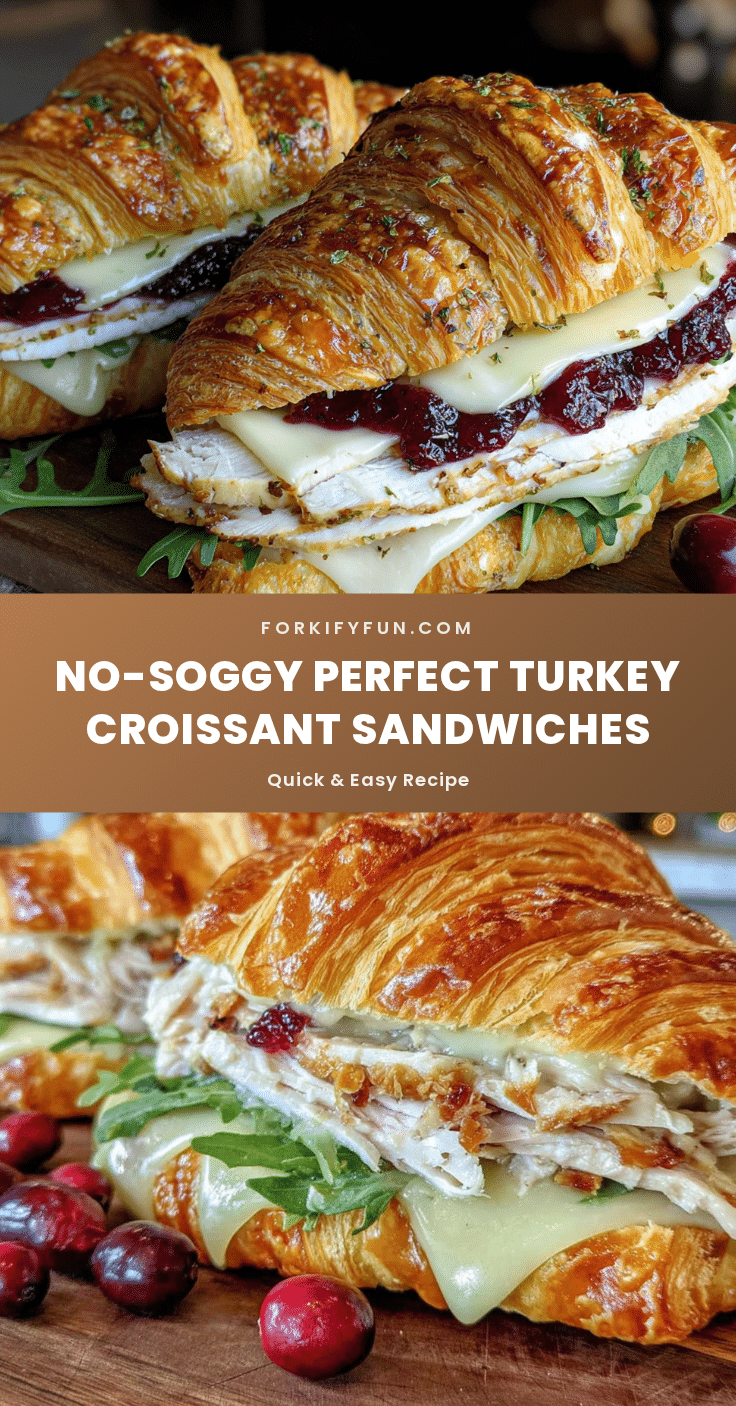 no-soggy turkey croissant sandwiches recipe