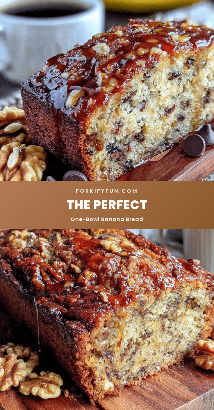 one bowl banana bread with walnuts recipe