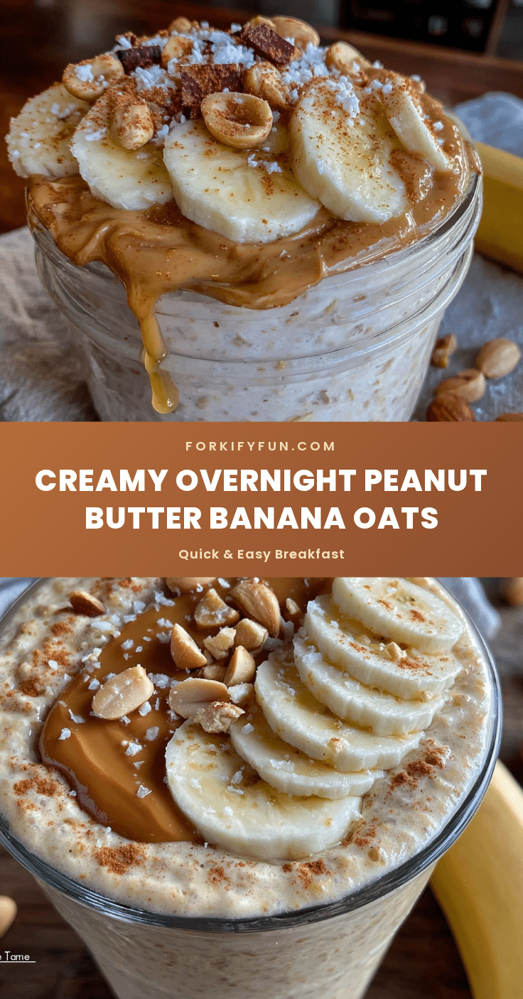 peanut butter banana overnight oats recipe
