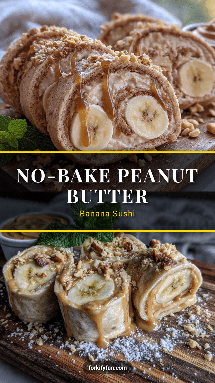 peanut butter banana sushi roll-ups recipe