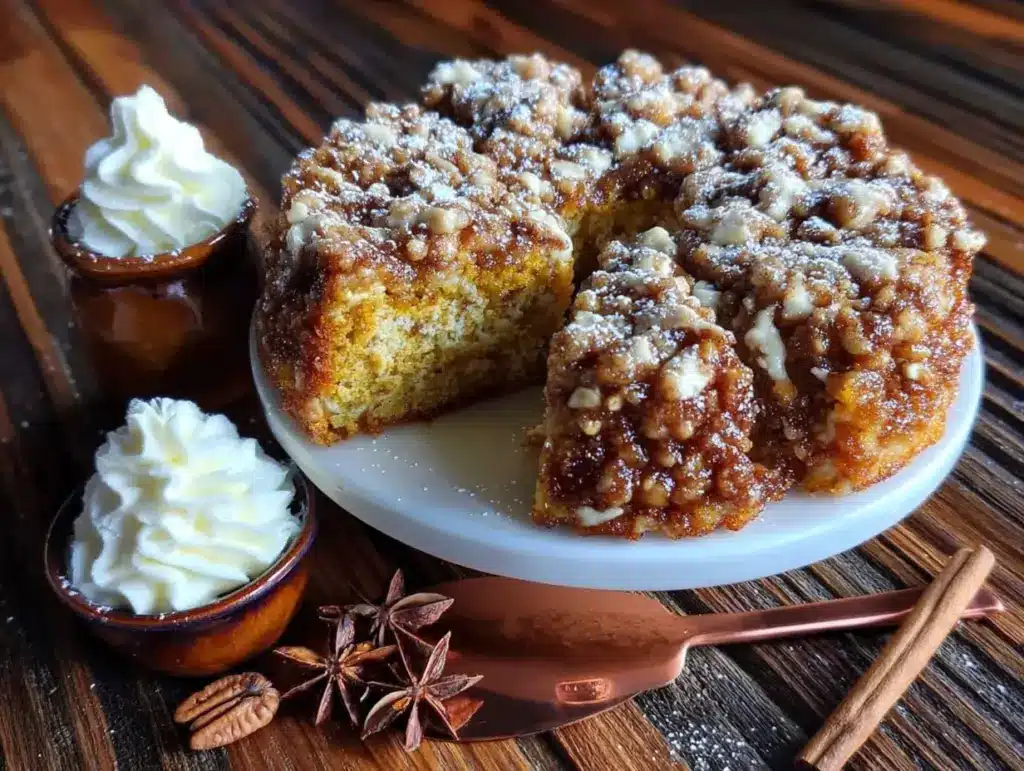 pumpkin coffee cake - featured image