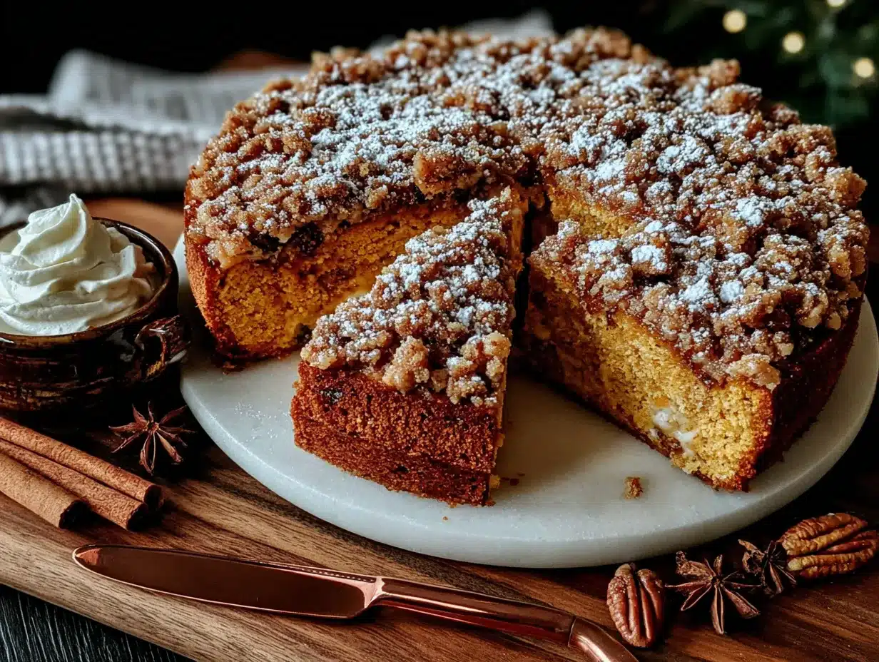 pumpkin coffee cake preparation steps