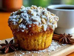 pumpkin cream cheese muffins - featured image