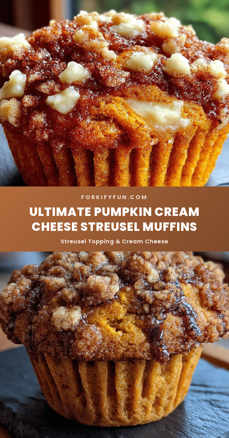 pumpkin cream cheese streusel muffins recipe