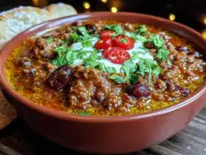 pumpkin turkey chili - featured image