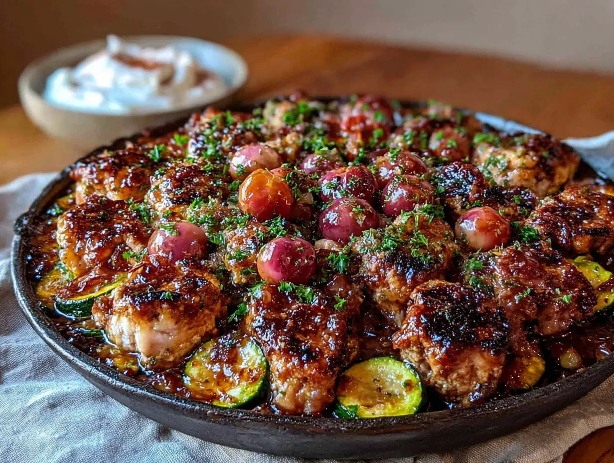 quick healthy turkey and zucchini skillet dinner preparation steps