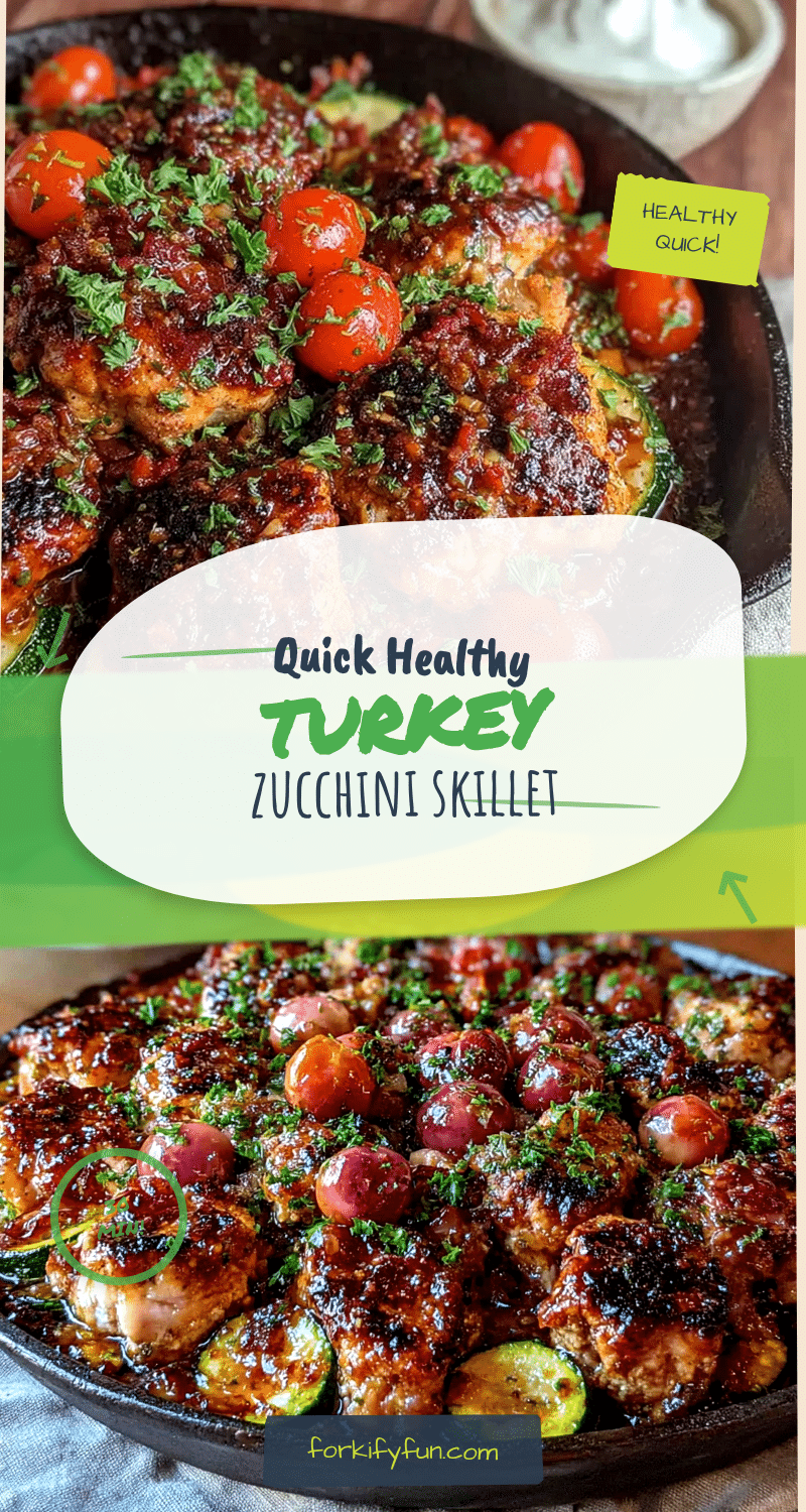 quick healthy turkey and zucchini skillet dinner recipe