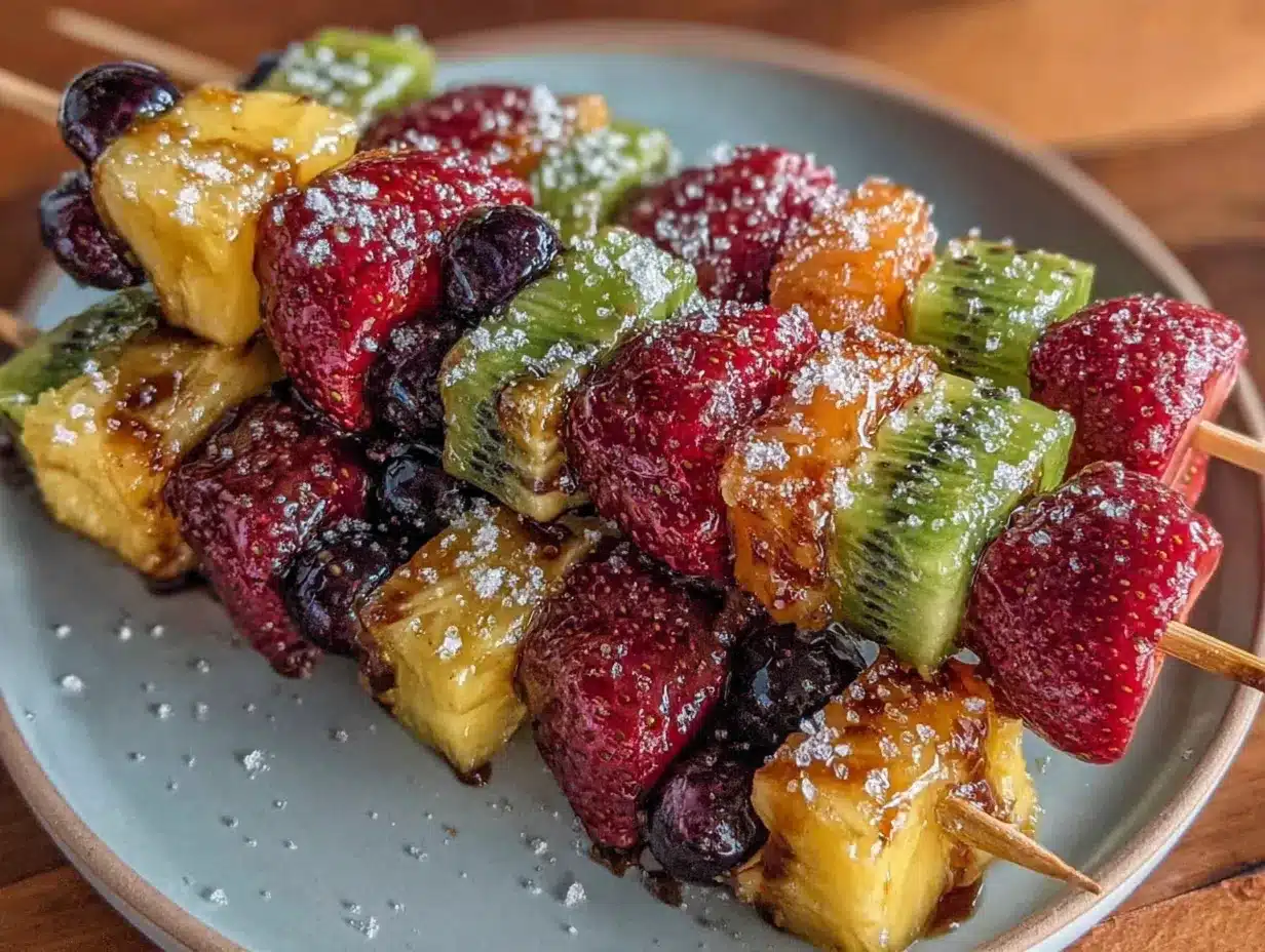 rainbow fruit kabobs preparation steps
