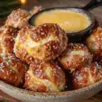 ranch pretzel bites with beer cheese dip - featured image
