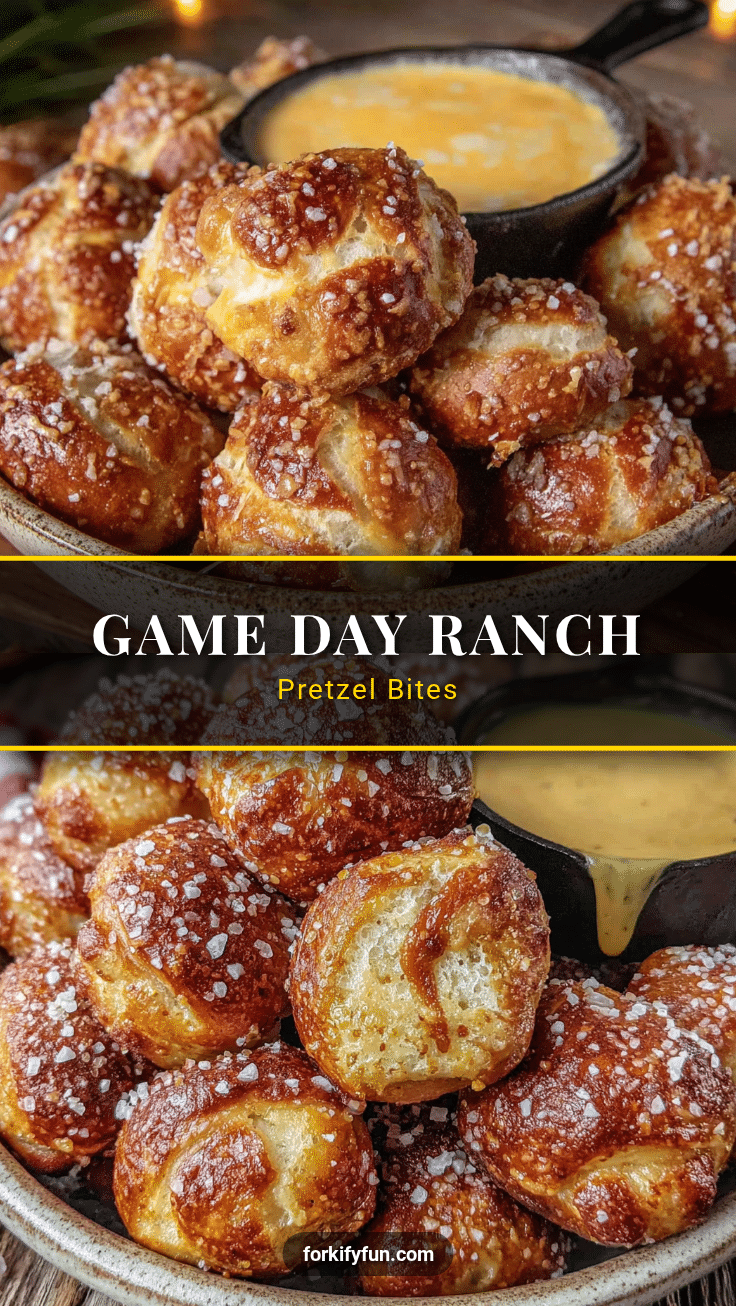 ranch pretzel bites with beer cheese dip recipe