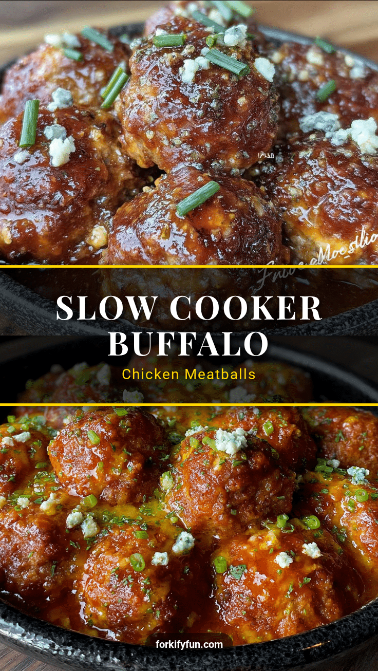 slow cooker buffalo chicken meatballs recipe