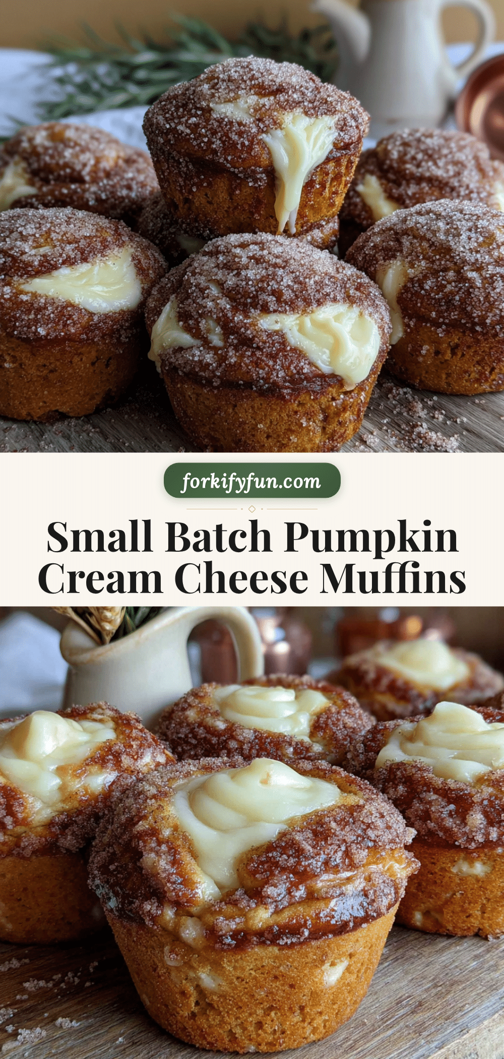 small-batch pumpkin cream cheese muffins recipe