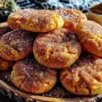 small-batch pumpkin snickerdoodle cookies - featured image