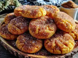 small-batch pumpkin snickerdoodle cookies - featured image