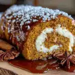 spiced pumpkin roll - featured image