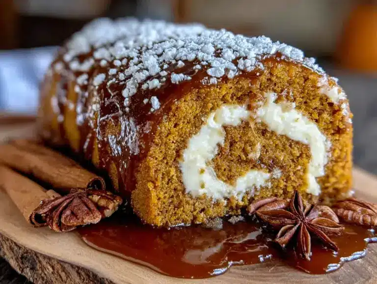 spiced pumpkin roll - featured image